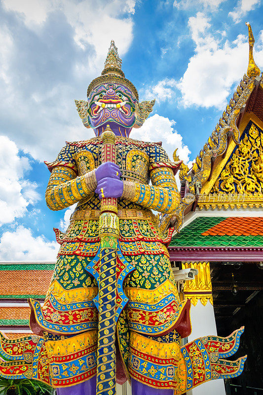 Wat Phra Kaew曼谷泰国巨型恶魔守卫
